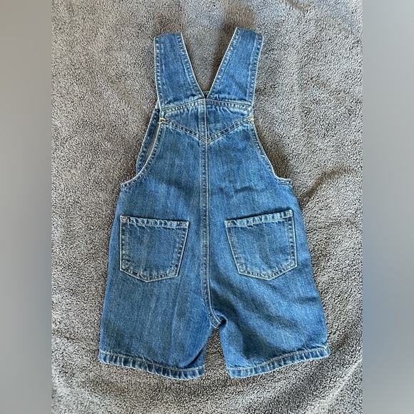 The Children’s Place Toddler Denim Short Overalls - 3T - Picture 3 of 4
